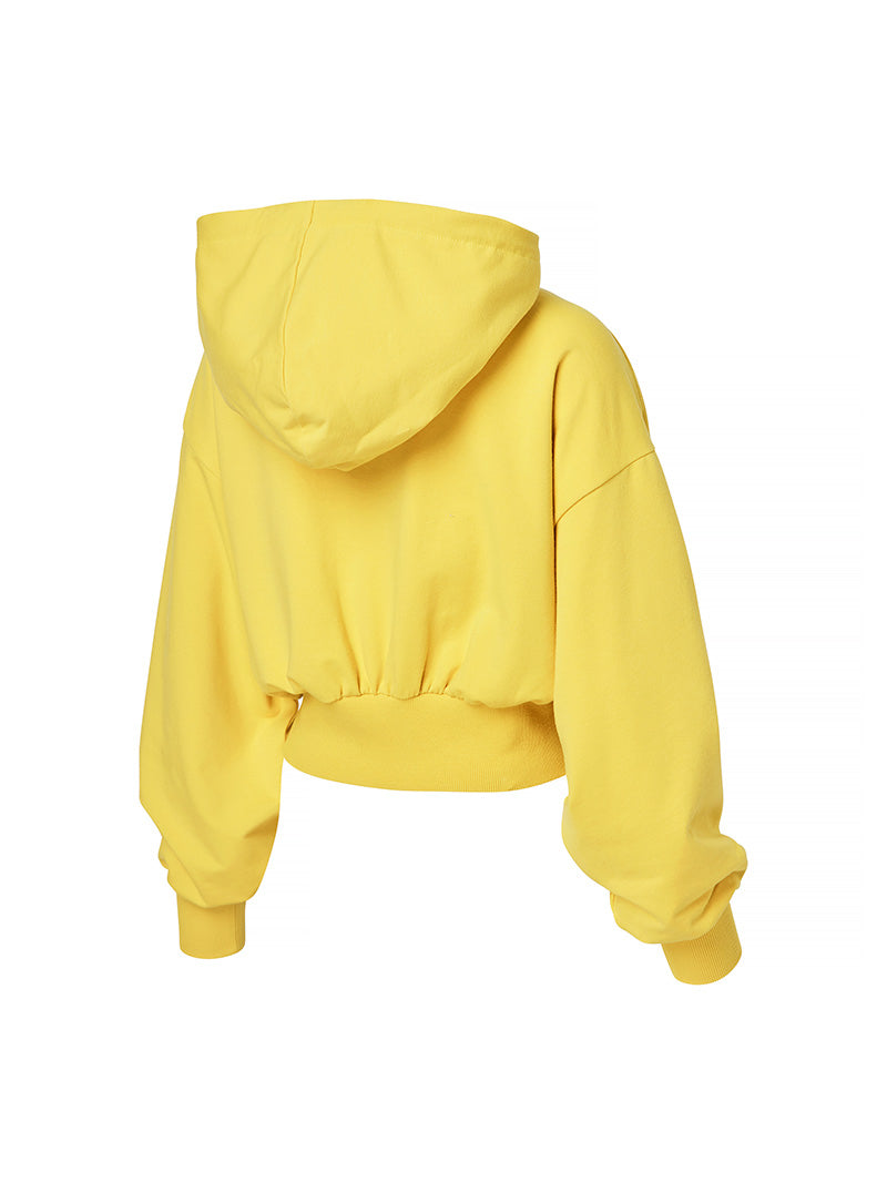 XTFHJ01J1 スムースタッチ クロップド丈 パーカー ジップアップ