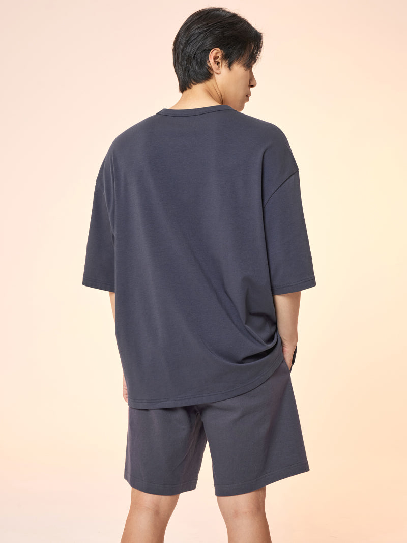 XEXYMENS XMMSH01J2 ロゴ入り ピケ・ベーシクショートパンツ