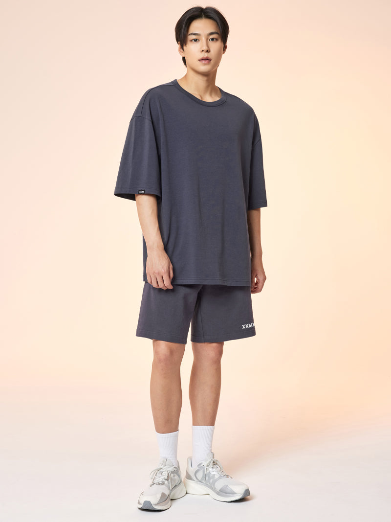 XEXYMENS XMMSH01J2 ロゴ入り ピケ・ベーシクショートパンツ