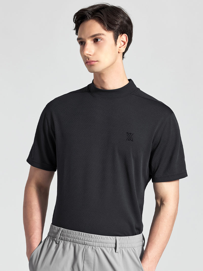 GT2164G モックネックテクニカル半袖