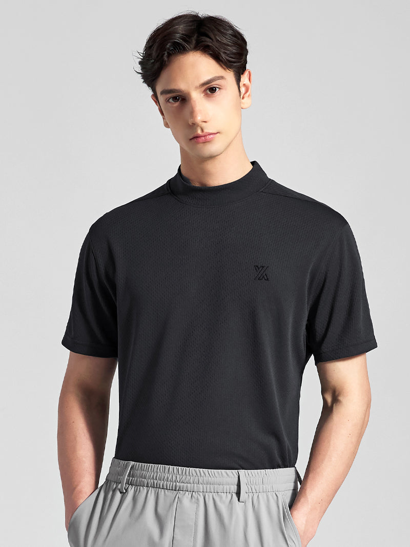 GT2164G モックネックテクニカル半袖