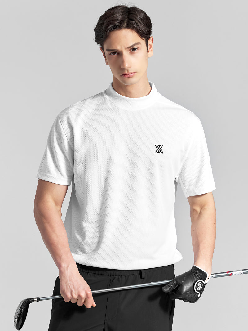 GT2164G モックネックテクニカル半袖