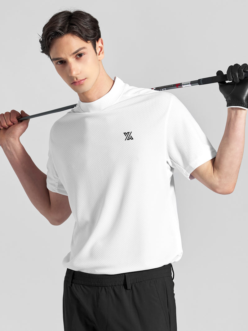 GT2164G モックネックテクニカル半袖