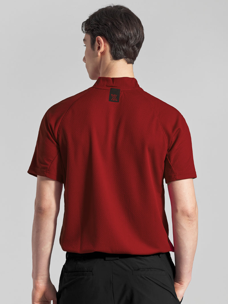 GT2164G モックネックテクニカル半袖