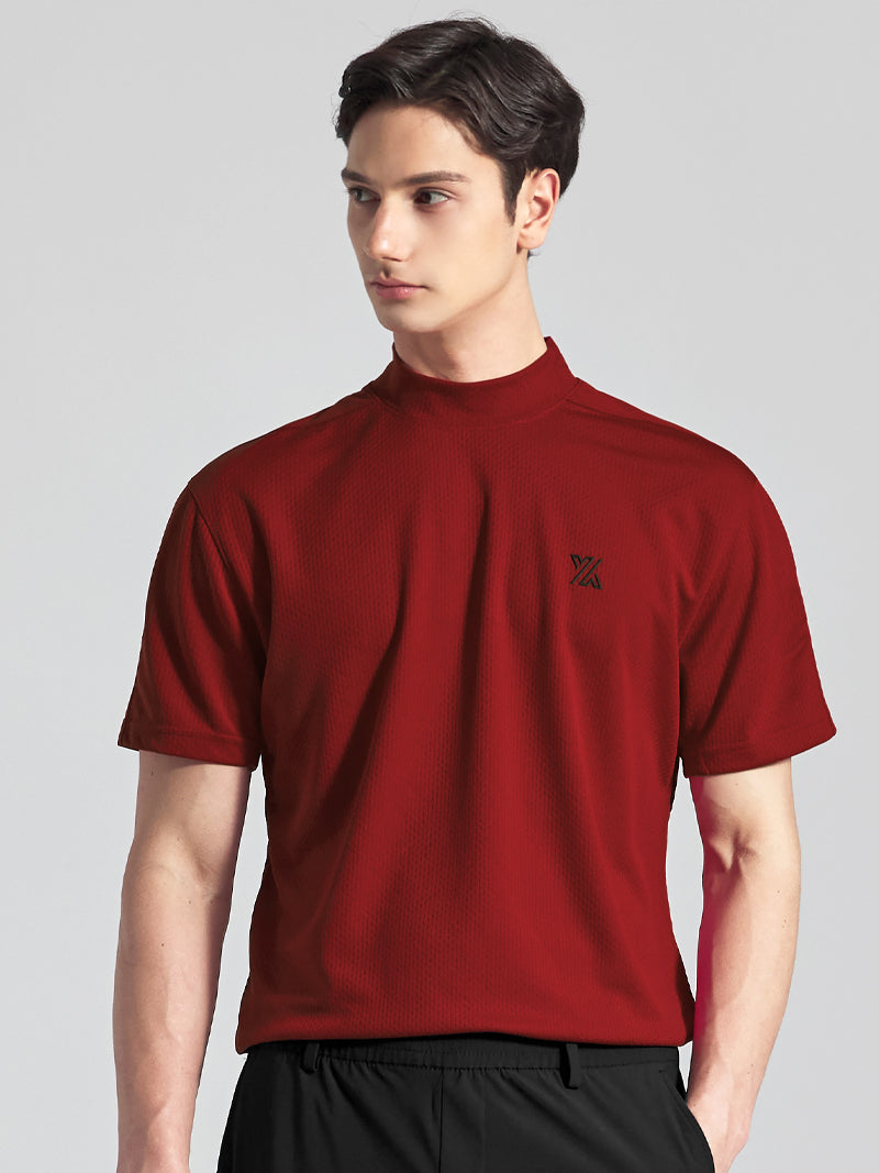 GT2164G モックネックテクニカル半袖