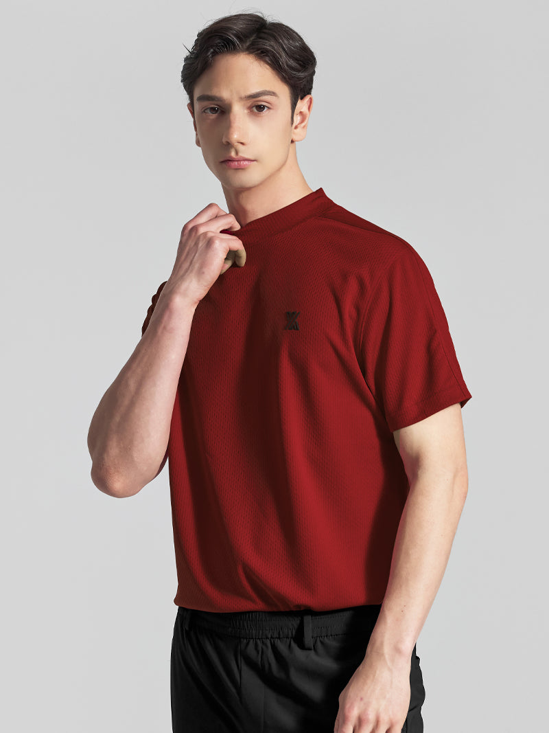 GT2164G モックネックテクニカル半袖