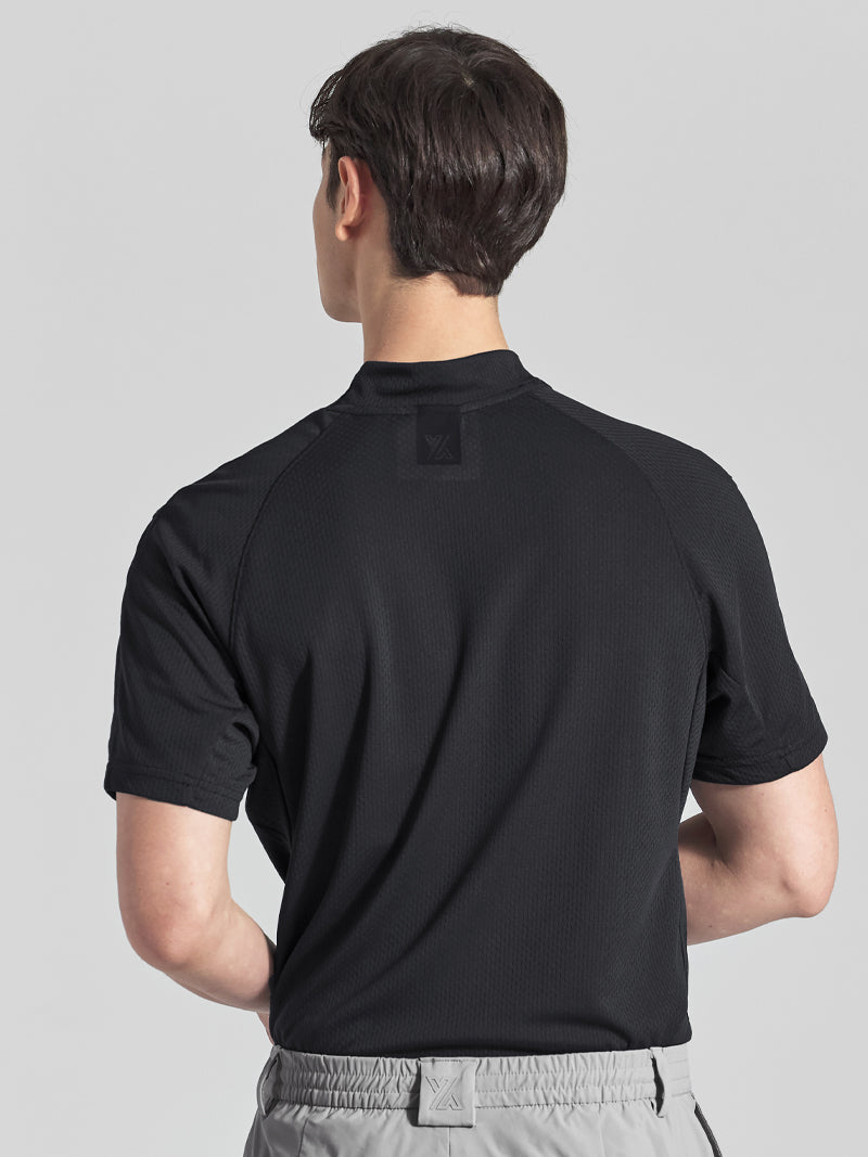 GT2164G モックネックテクニカル半袖