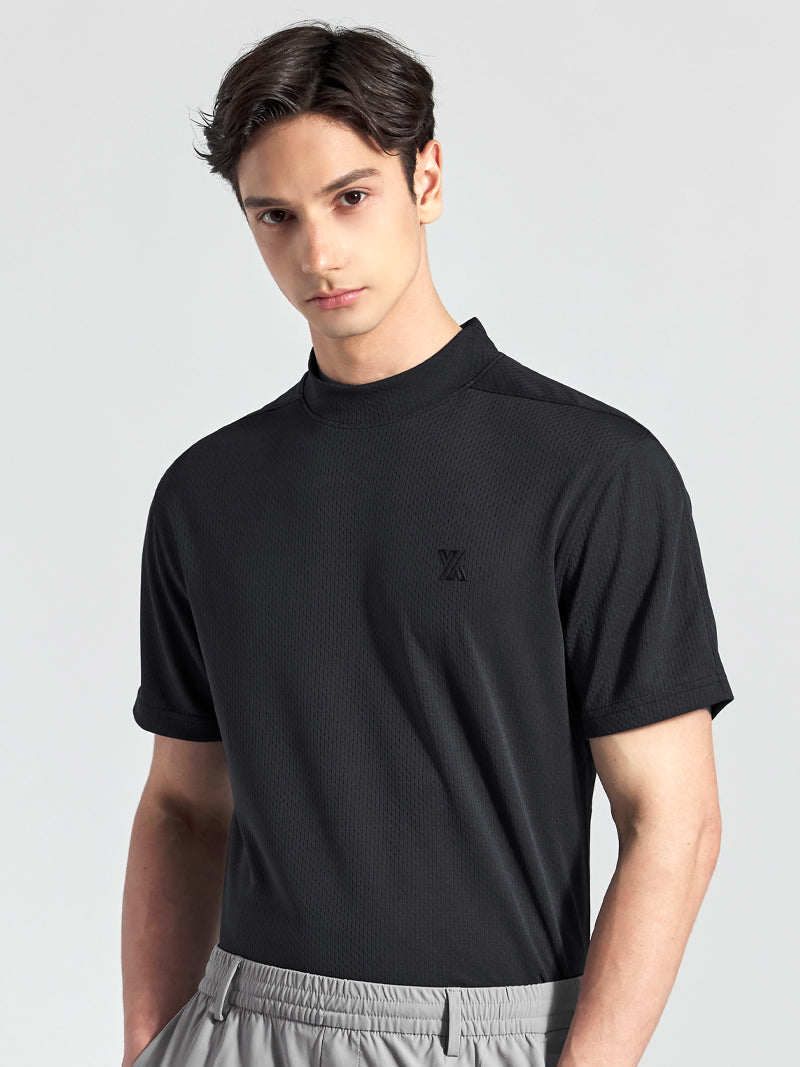 GT2164G モックネックテクニカル半袖