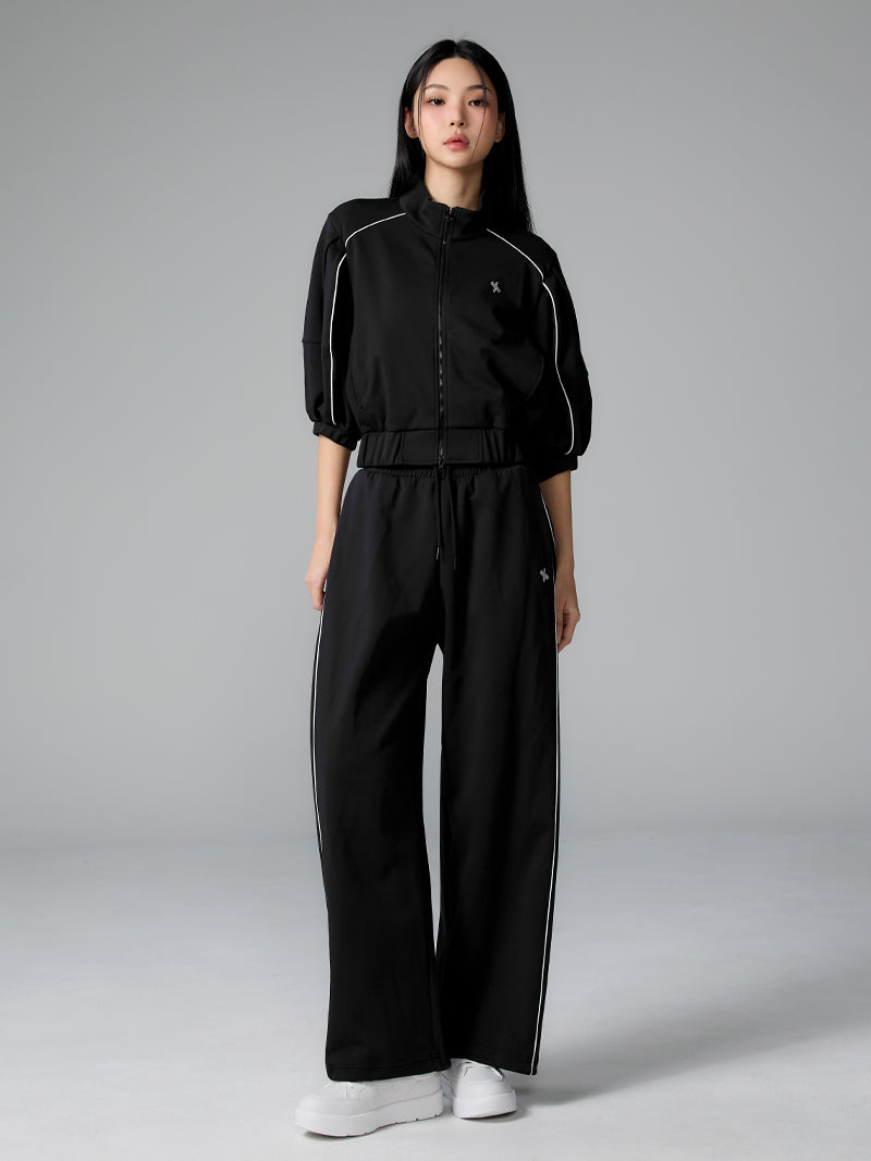 【SET】モア トラックライン ジップアップ & ワイドパンツ