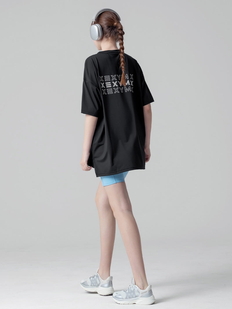 XA5204T リフレクターロゴ入り オーバーフィット 半袖