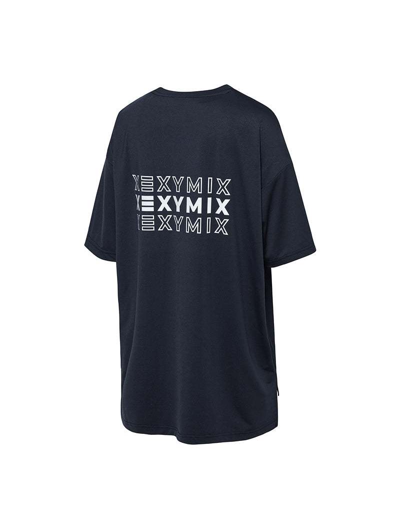 XA5204T リフレクターロゴ入り オーバーフィット 半袖