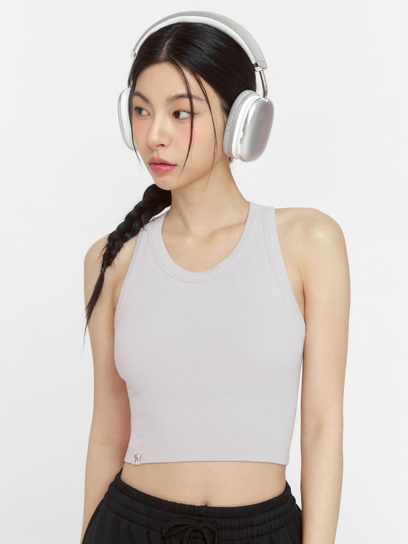 ソフトリブ シームレス レーサーバック ブラトップ