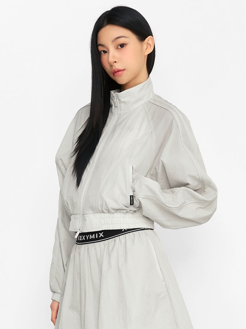 ライトウーブン パイピング クロップド丈 ジャケット (単品)