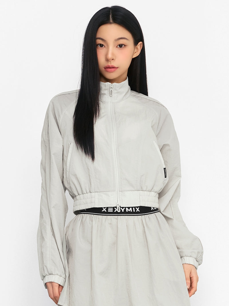 ライトウーブン パイピング クロップド丈 ジャケット (単品)