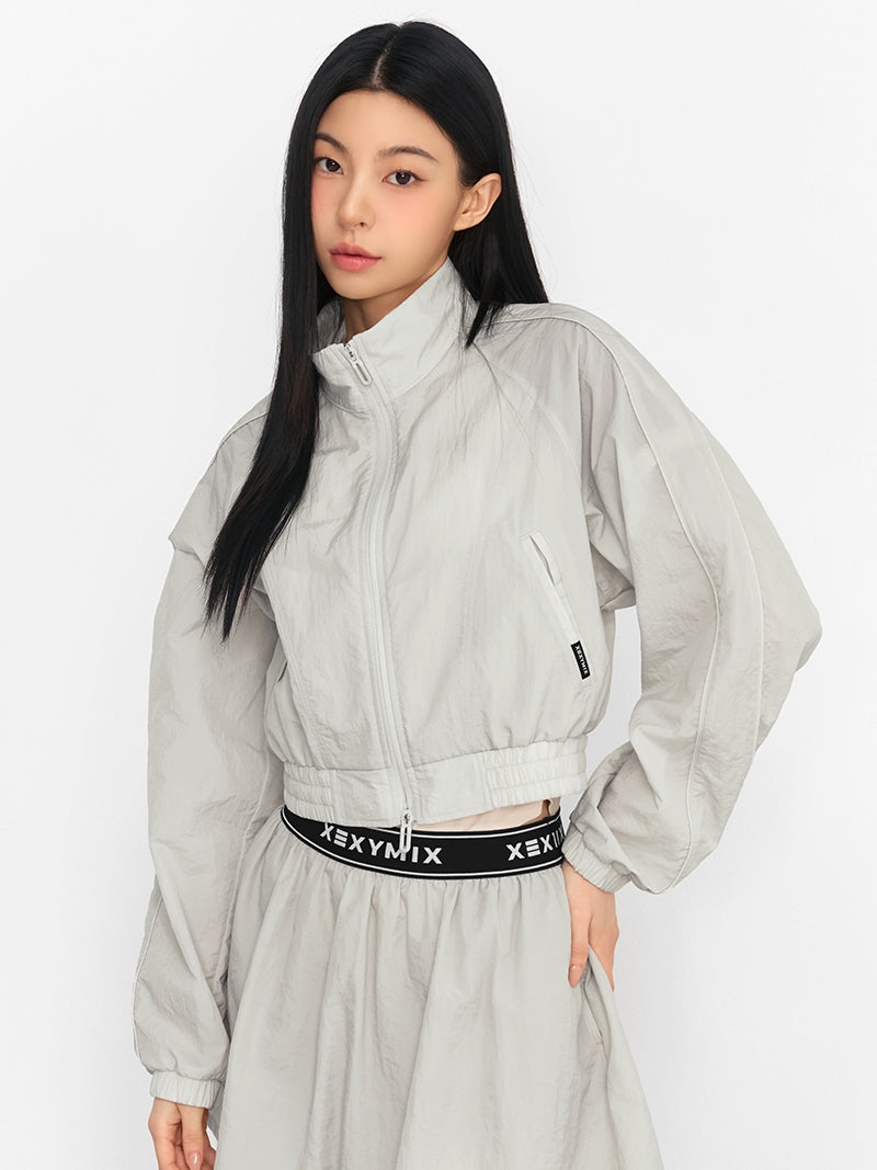 ライトウーブン パイピング クロップド丈 ジャケット (単品)