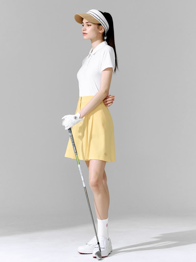プリーツ バミューダパンツ
