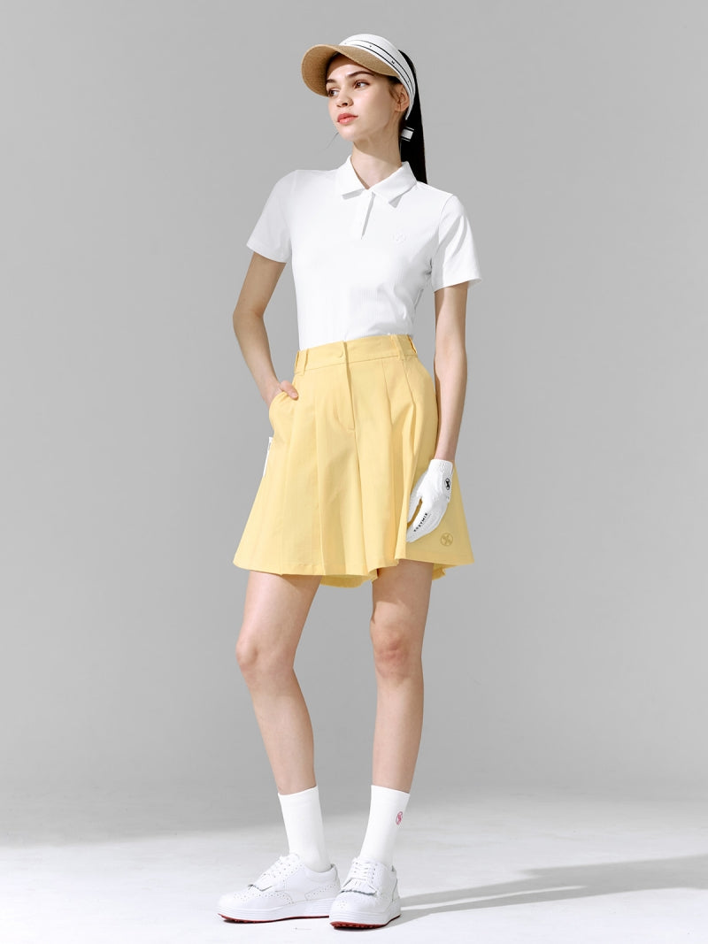 プリーツ バミューダパンツ