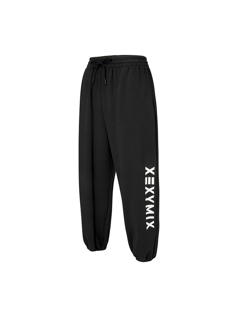 レタリングロゴ入り ルーズフィット ジョガーパンツ (単品)
