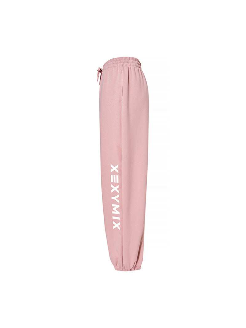 レタリングロゴ入り ルーズフィット ジョガーパンツ (単品)