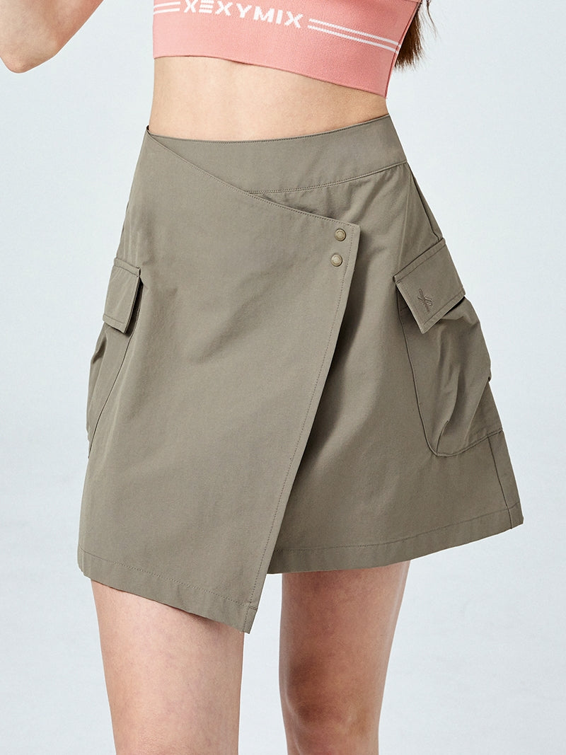 レイヤード ラップスタイル スカート