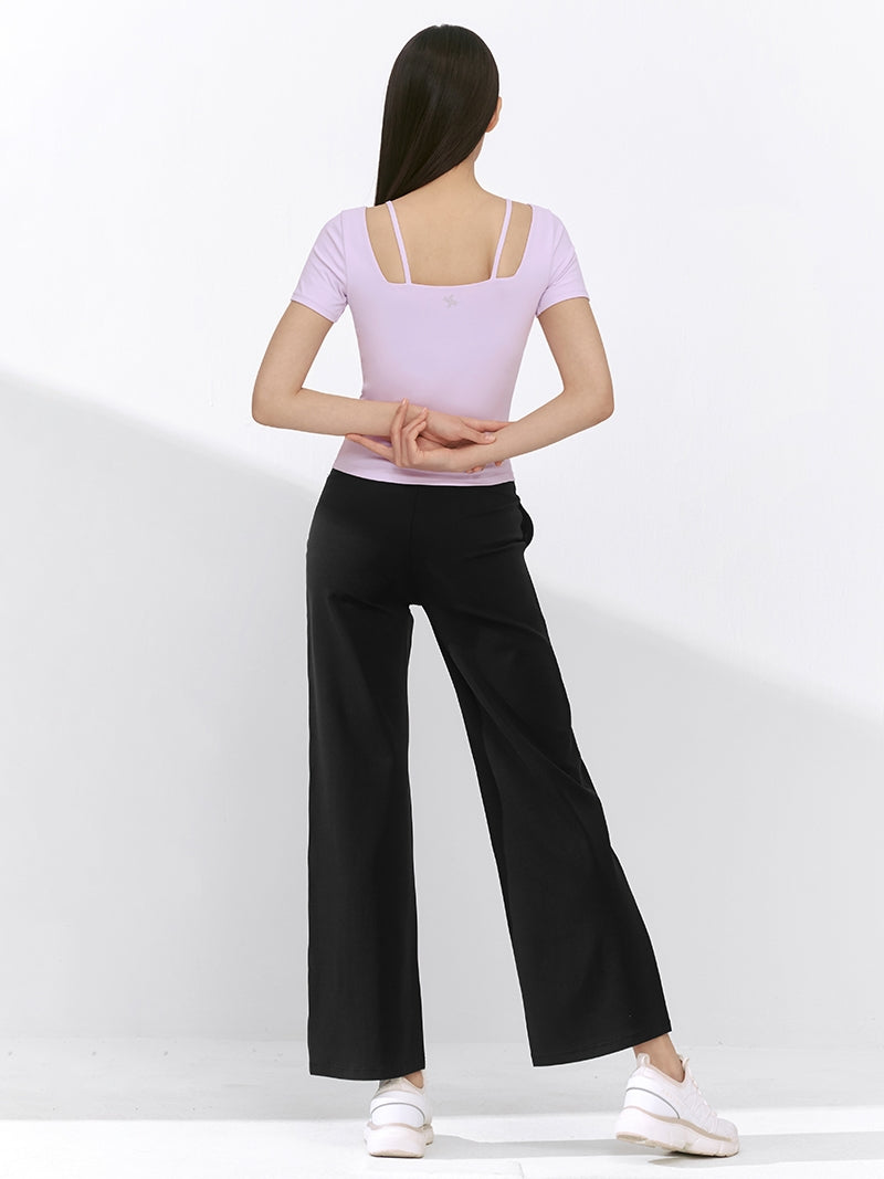 BLACK LABEL シグネチャー パワーライズ ポケット付き ワイドレギンス