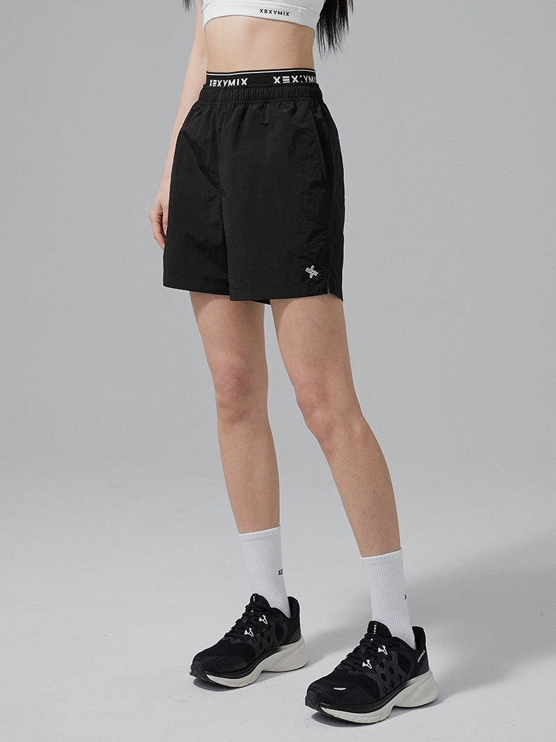 ロゴ入り ウーブン ショートパンツ
