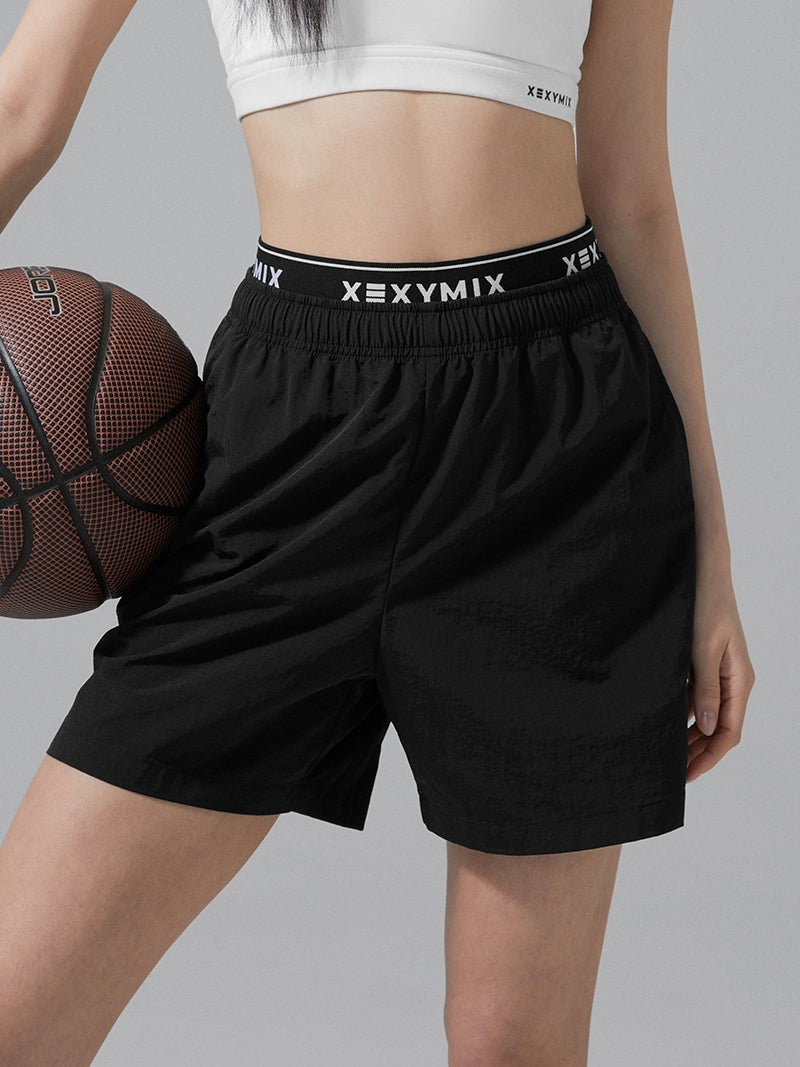 ロゴ入り ウーブン ショートパンツ