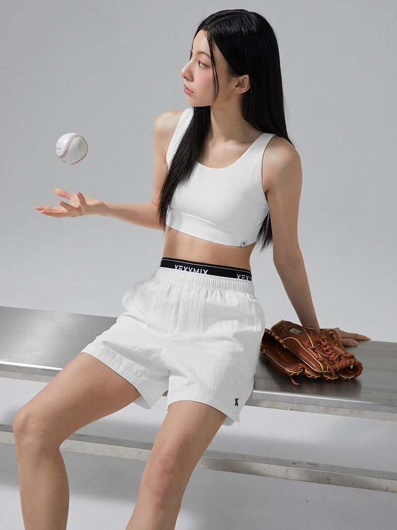 ロゴ入り ウーブン ショートパンツ