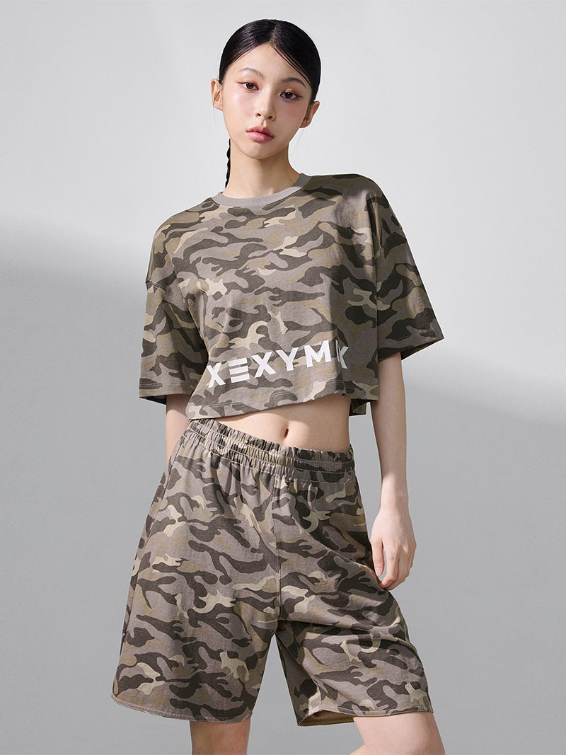 カモフラージュ リバーシブル ショートパンツ (単品)