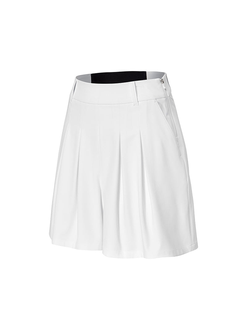 ピンタック入り プリーツキュロット