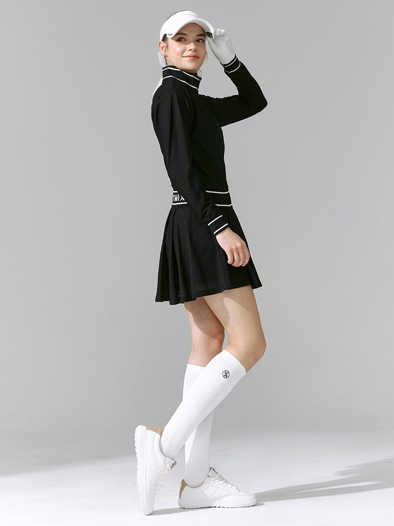 ライトメッシュ フレアスカート インナー付き