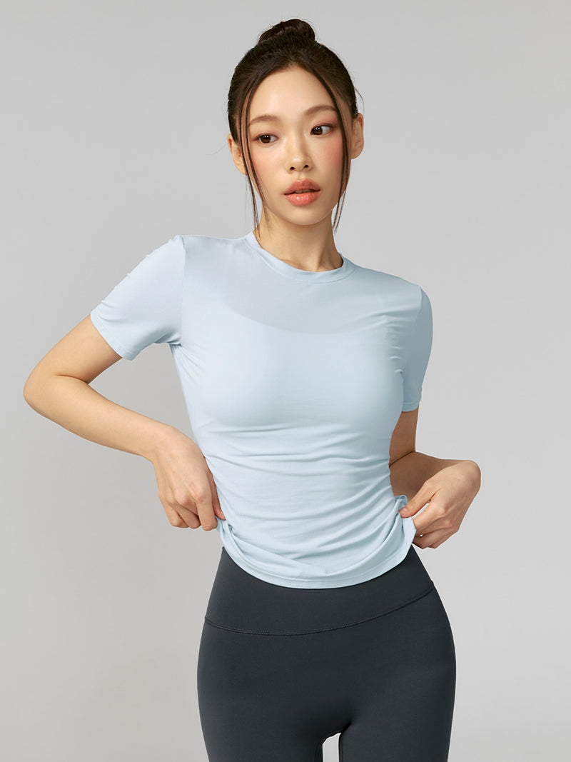 エアメッシュ サイドツイスト 半袖