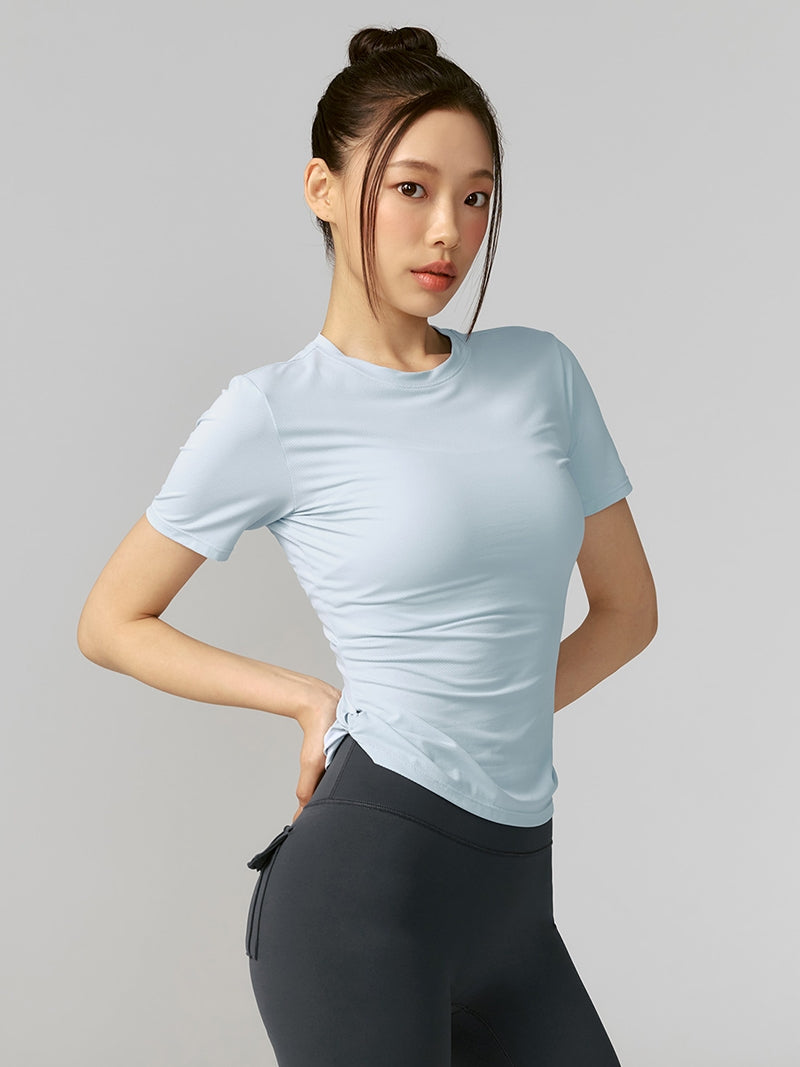エアメッシュ サイドツイスト 半袖