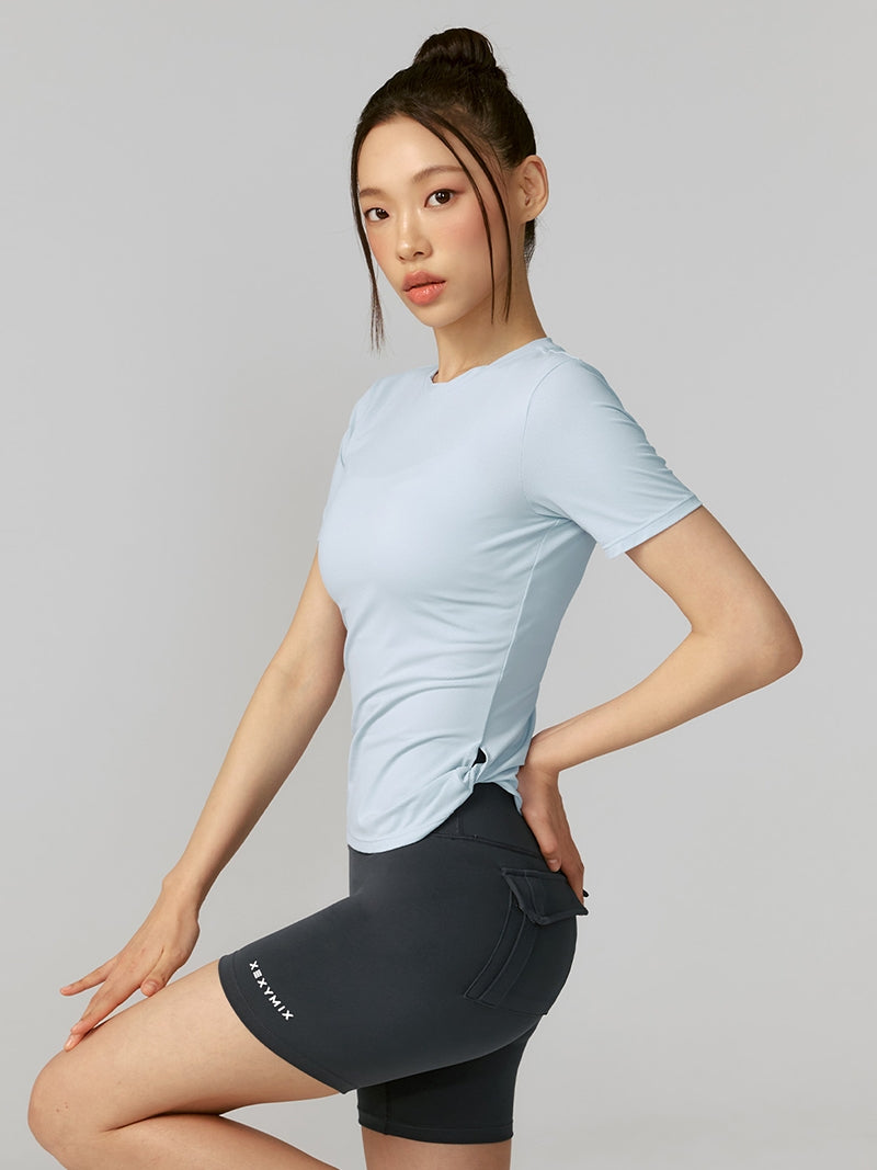 エアメッシュ サイドツイスト 半袖