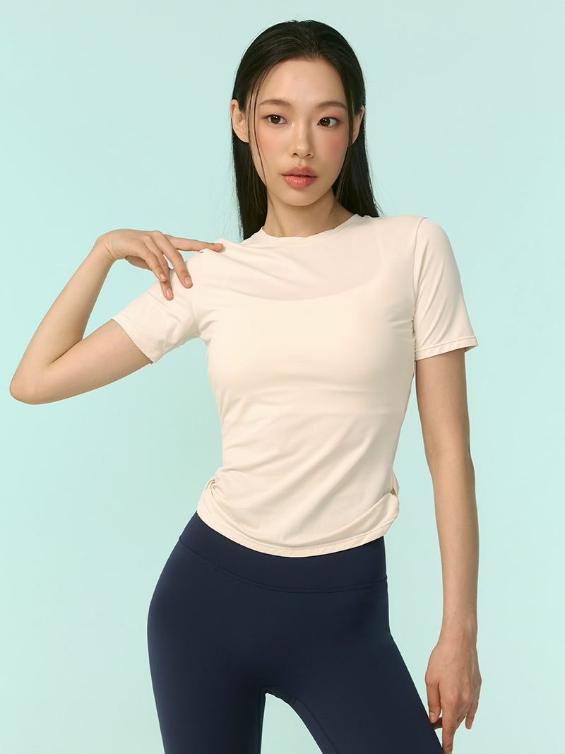 エアメッシュ サイドツイスト 半袖