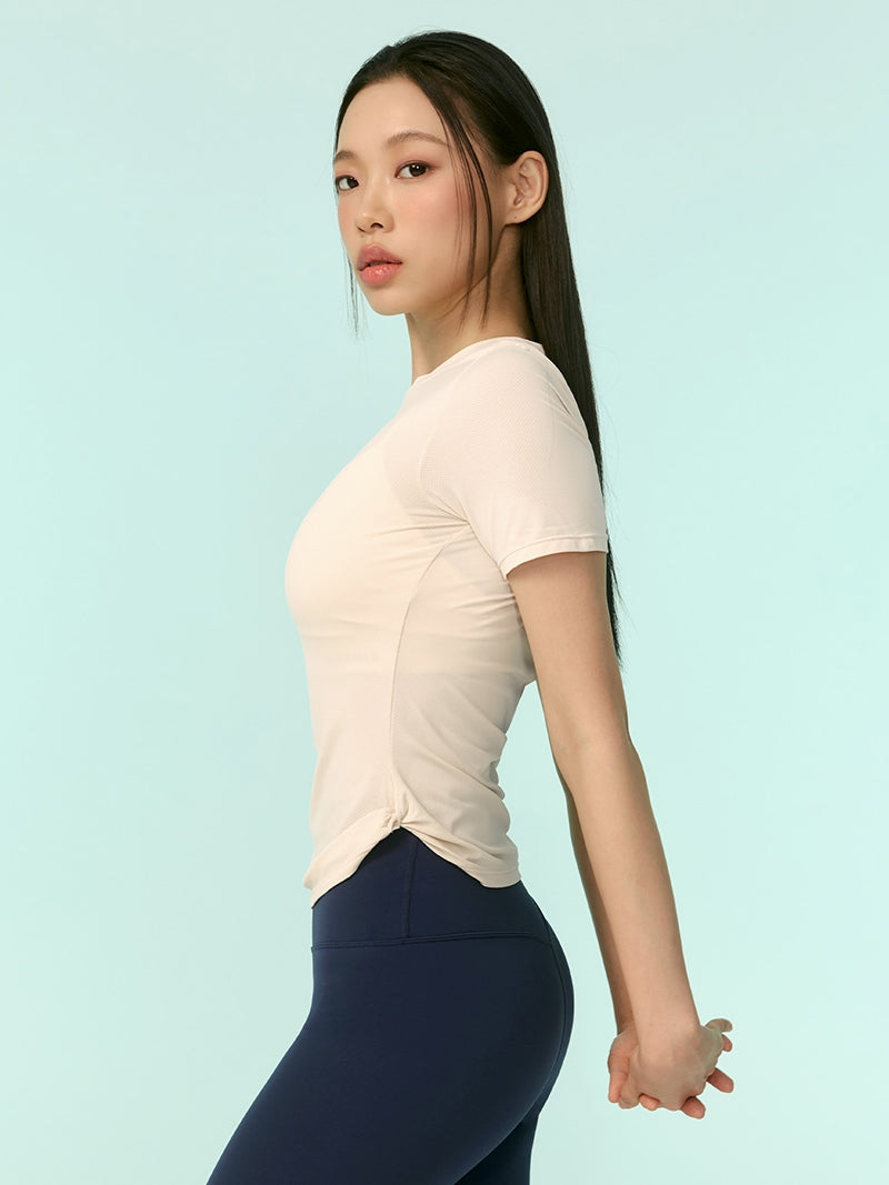 エアメッシュ サイドツイスト 半袖