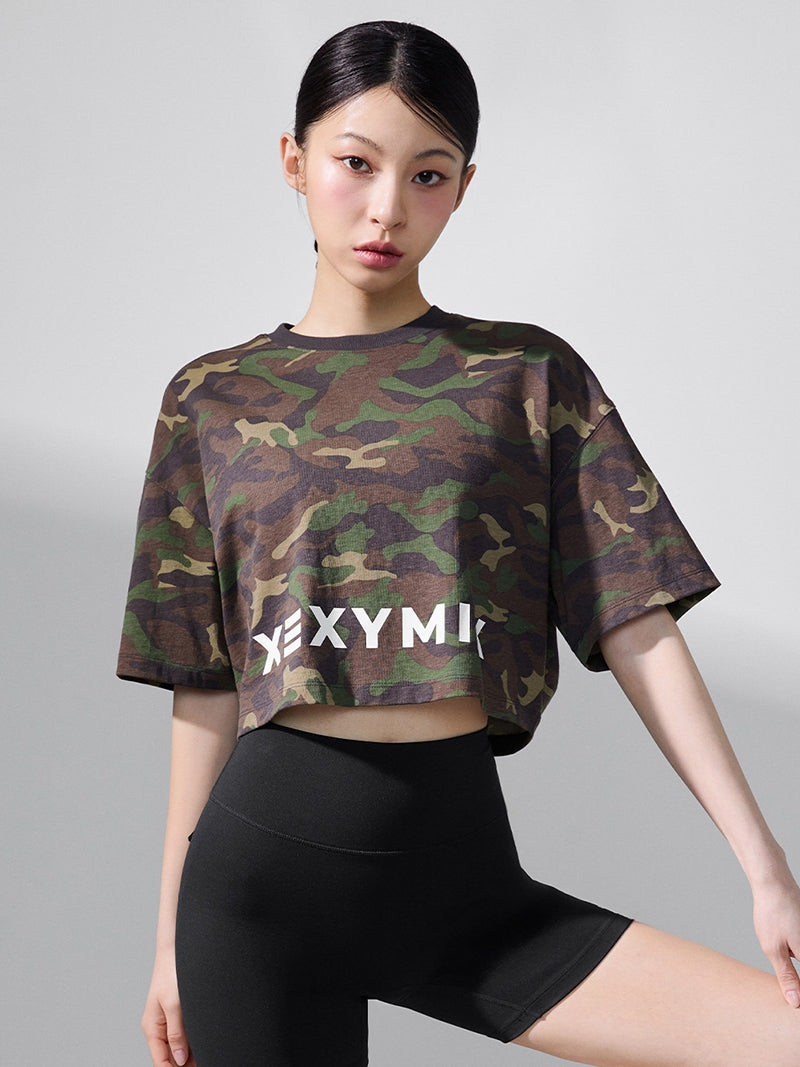 カモフラージュ クロップド丈 半袖 (単品)