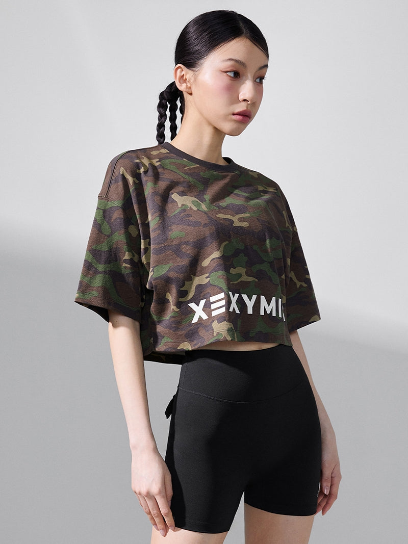 カモフラージュ クロップド丈 半袖 (単品)