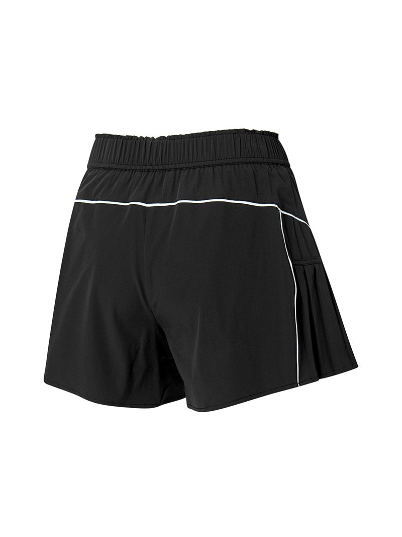 サマーグロウ プリーツ インナー付き ショートパンツ