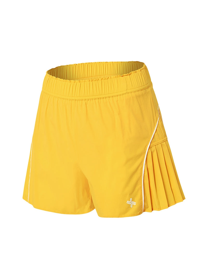 サマーグロウ プリーツ インナー付き ショートパンツ