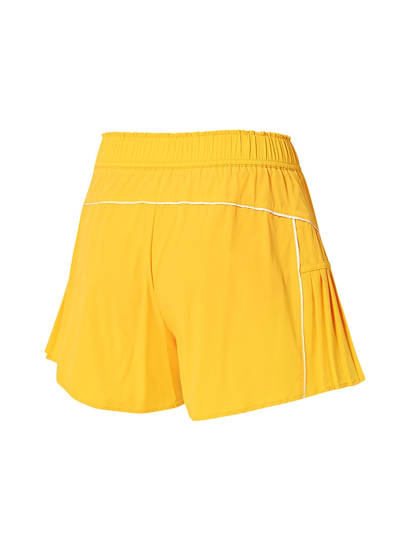 サマーグロウ プリーツ インナー付き ショートパンツ