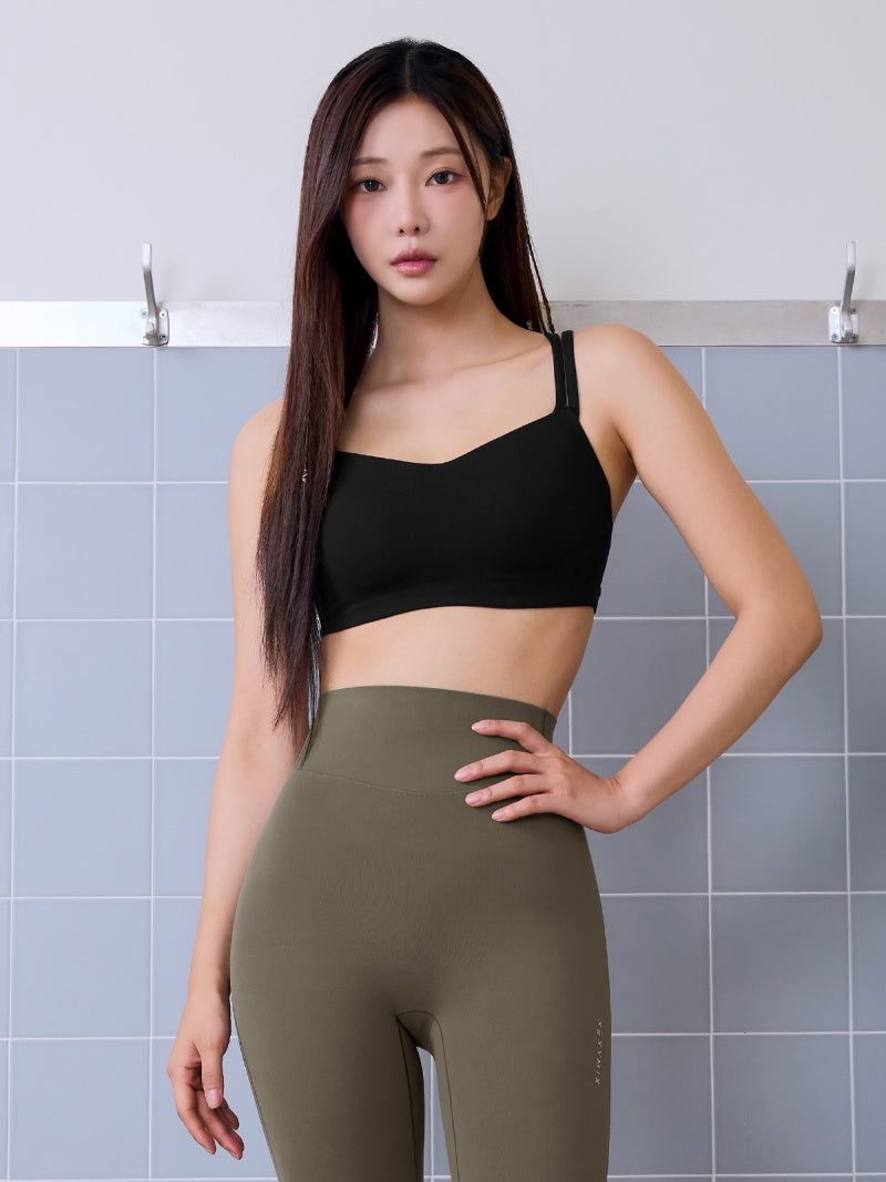 BLACK LABEL シグネチャー パワーライズ パッド一体型 ストラップ ブラトップ