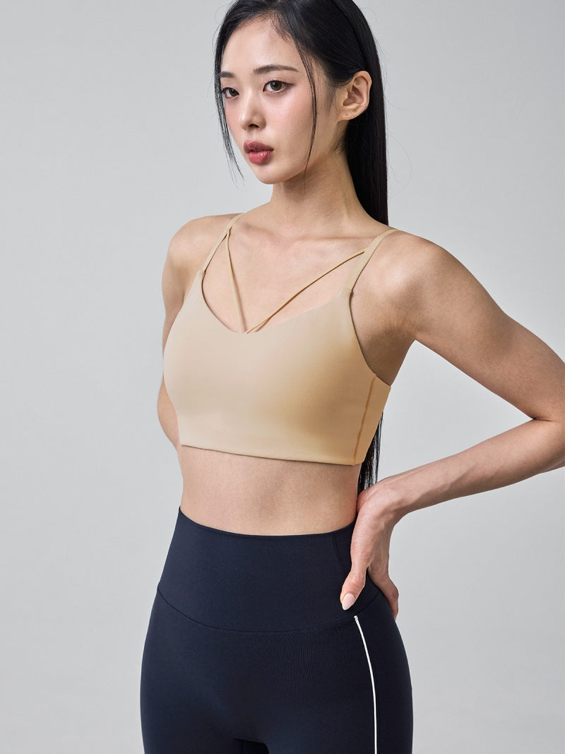BLACK LABEL シグネチャー パワーライズ V字ストリング ブラトップ (ショート丈)