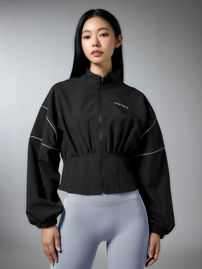 パイピングショートジャケット ANGIE ジャケット テーラードジャケット パイピング ショート