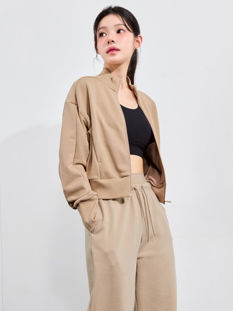 ハイネック 背中カーブライン入り ジャケット (単品)