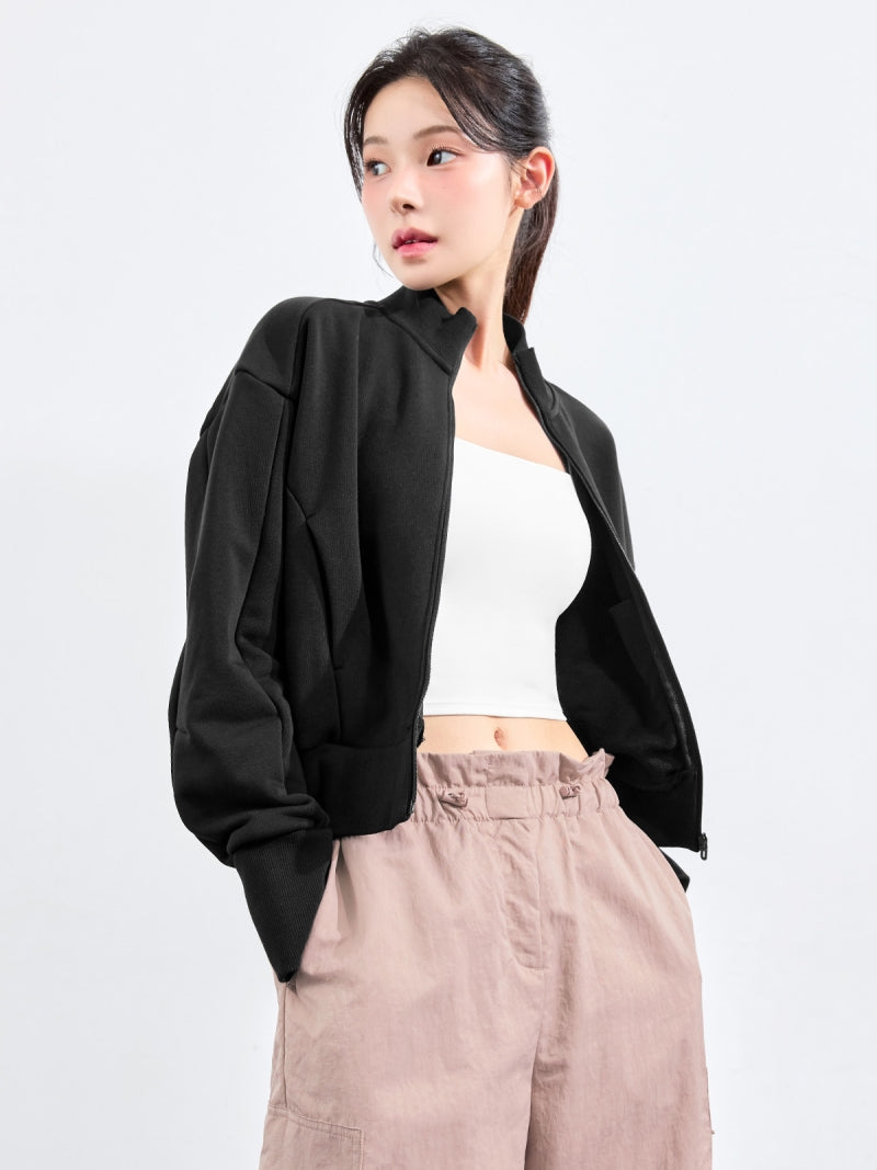 ハイネック 背中カーブライン入り ジャケット (単品)