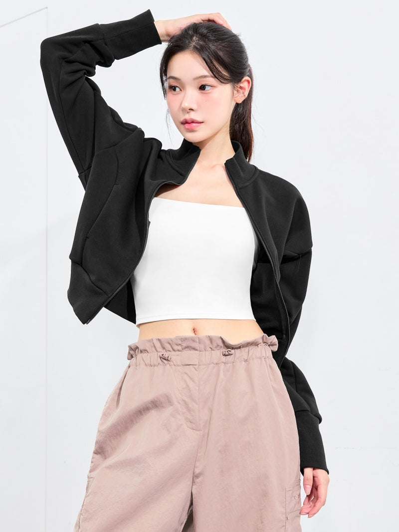 ハイネック 背中カーブライン入り ジャケット (単品)