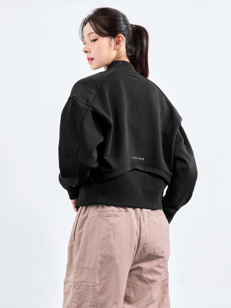ハイネック 背中カーブライン入り ジャケット (単品)
