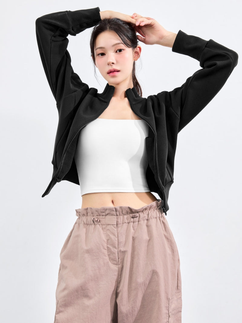 ハイネック 背中カーブライン入り ジャケット (単品)