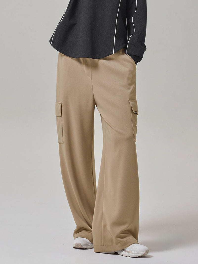 スムース カーゴ ワイドパンツ